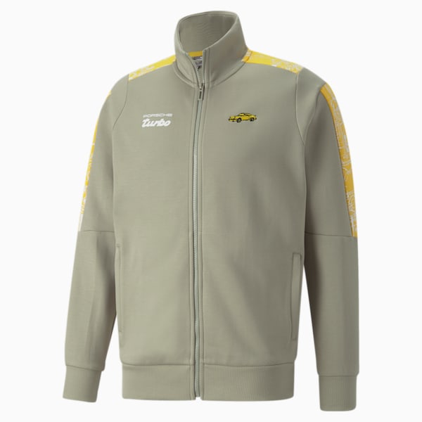 Porsche Legacy T7 Men's Sweat Jacket, Pebble Gray, extralarge