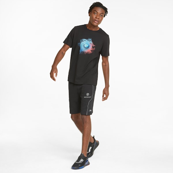 BMW M Motorsport Nightride Men's T-Shirt, Puma Black, extralarge-IND
