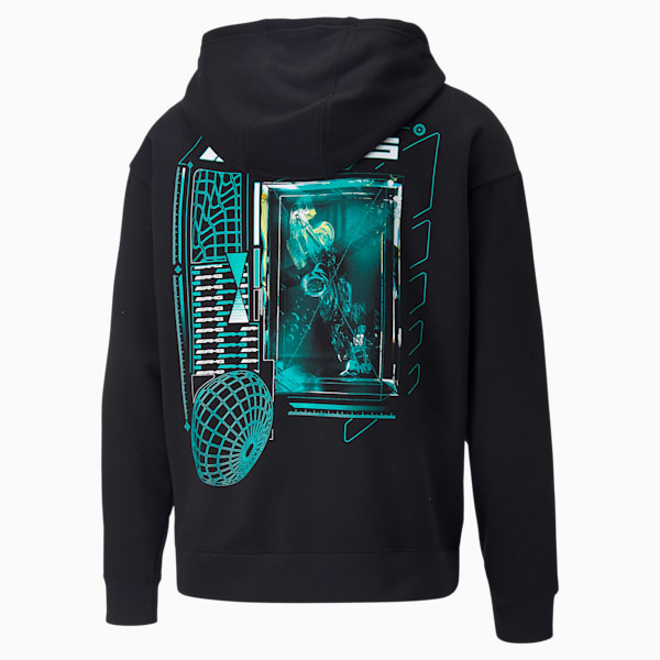 Mercedes-AMG Petronas Men's Motorsport Statement Hoodie, Puma Black, extralarge