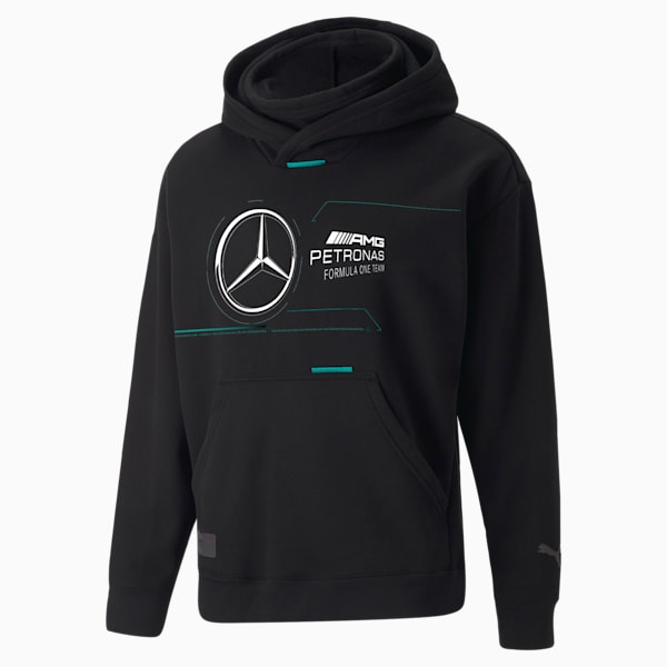 Mercedes AMG F1 Statement Men's Hoodie, Puma Black, extralarge-IND