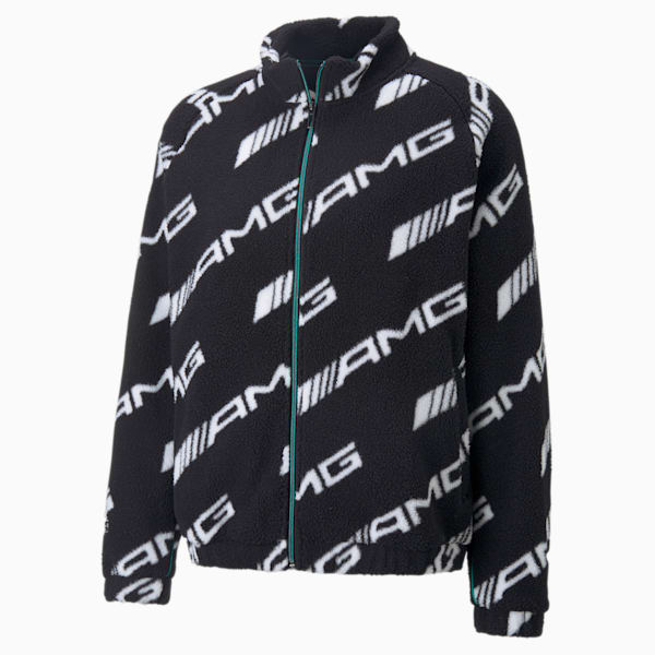 Mercedes AMG Petronas F1 Men's Fleece Jacket, Puma Black, extralarge-IND