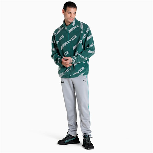 Mercedes AMG Petronas F1 Men's Fleece Jacket, Deep Forest, extralarge-IND