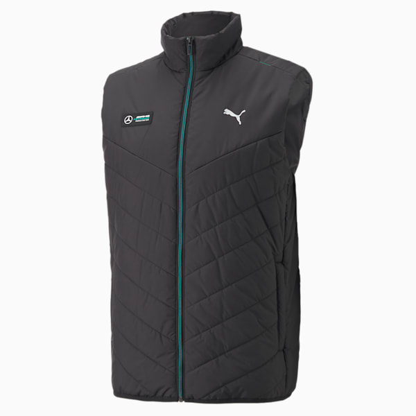 Mercedes-AMG Petronas Motorsport Formula One MT7 Padded Gilet Men, Puma Black, extralarge-IND