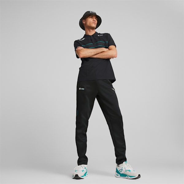 Mercedes AMG Petronas F1 MT7 Track Men's Regular Fit Pants, Puma Black, extralarge-IND