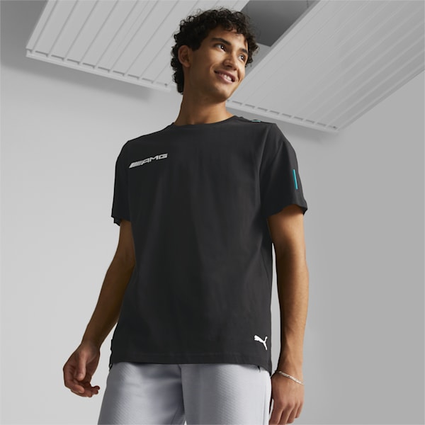 Mercedes-AMG Petronas Motorsport Formula One MT7 Men's Regular Fit T-Shirt, Puma Black, extralarge-IND