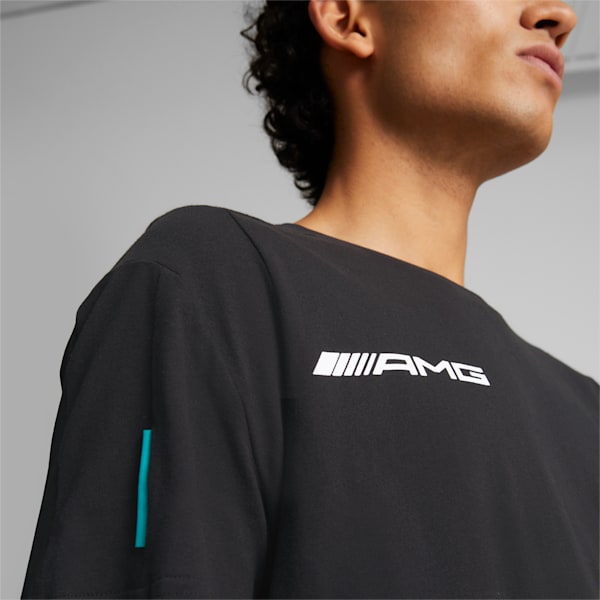 Mercedes-AMG Petronas Motorsport Formula One MT7 Men's Regular Fit T-Shirt, Puma Black, extralarge-IND
