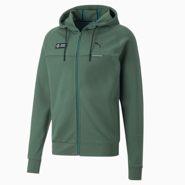 Mercedes AMG F1 Sweat Men's Slim Fit Jacket, Deep Forest, extralarge-IND