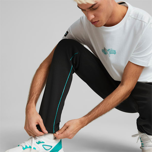 Mercedes AMG Petronas F1 Men's Slim Fit Polo Pants, Puma Black, extralarge-IND
