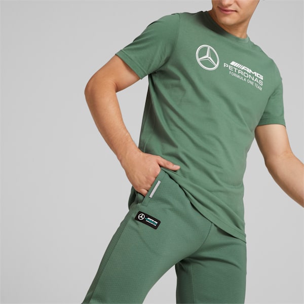 Mercedes AMG Petronas F1 Men's Slim Fit Polo Pants, Deep Forest, extralarge-IND