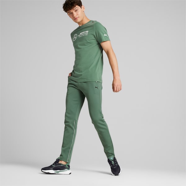 Mercedes AMG Petronas F1 Men's Slim Fit Polo Pants, Deep Forest, extralarge-IND