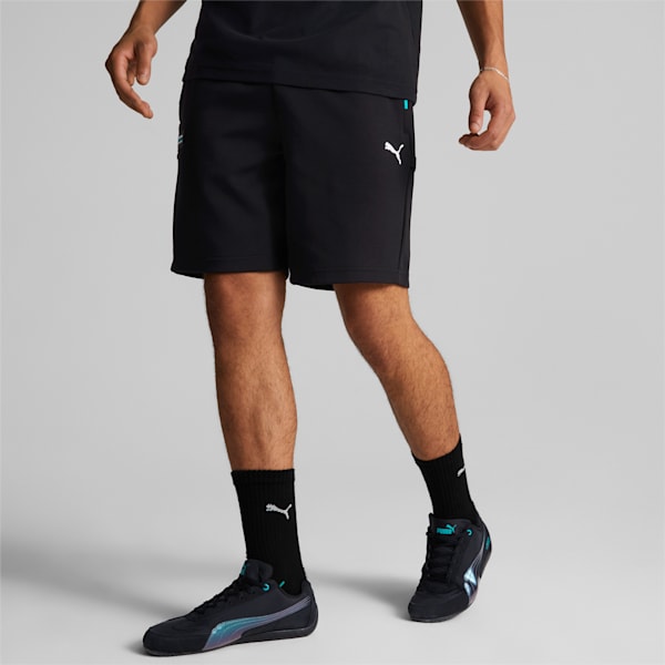 Mercedes AMG F1 Sweat Men's Regular Fit Shorts, Puma Black, extralarge-IND
