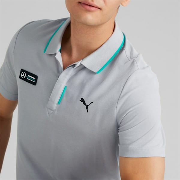 Polo para hombre Mercedes-AMG Petronas Motorsport Formula One, Mercedes Team Silver, extralarge