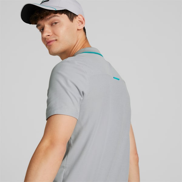 Polo para hombre Mercedes-AMG Petronas Motorsport Formula One, Mercedes Team Silver, extralarge