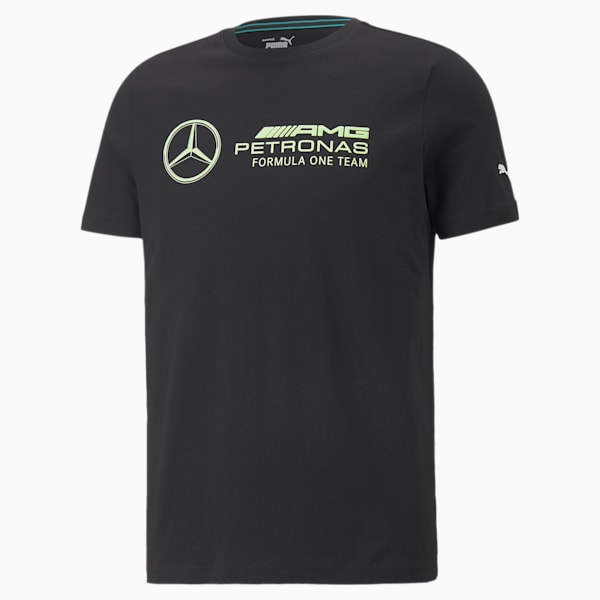 Mercedes AMG Petronas F1 Logo Men's Regular Fit T-Shirt, Puma Black, extralarge-AUS