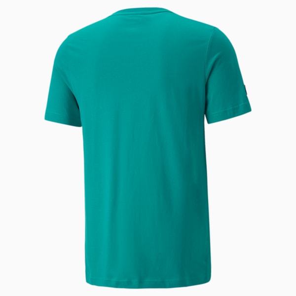 Mercedes AMG Petronas F1 Logo Men's Regular Fit T-Shirt, Spectra Green, extralarge-IND