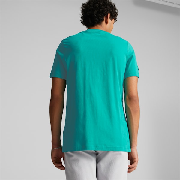 Mercedes AMG Petronas F1 Logo Men's Regular Fit T-Shirt, Spectra Green, extralarge-IND