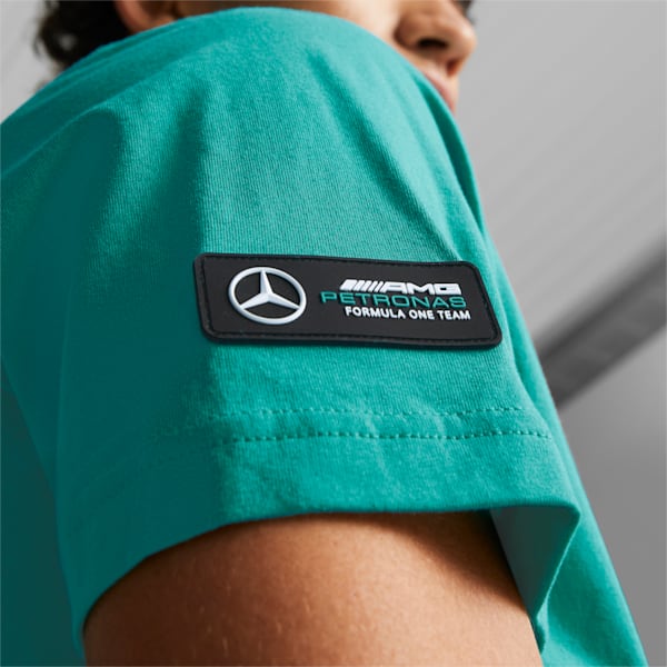 Mercedes AMG Petronas F1 Logo Men's Regular Fit T-Shirt, Spectra Green, extralarge-IND