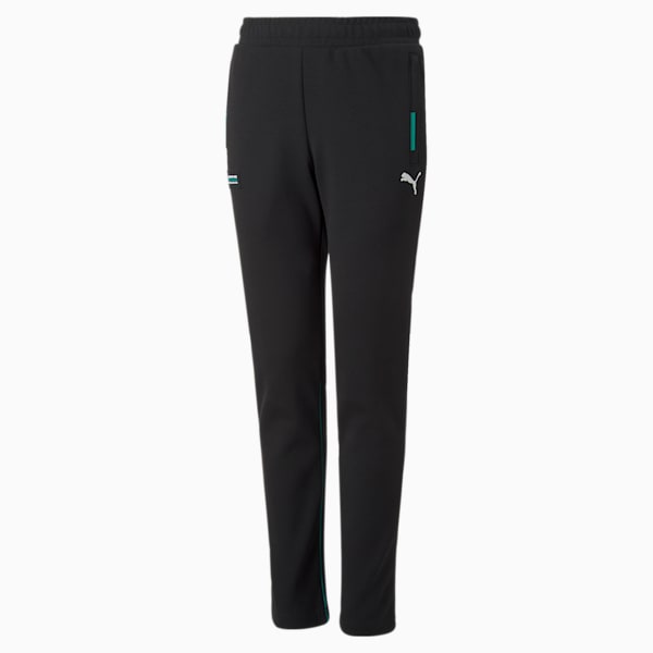 Mercedes AMG F1 Kids Slim Fit Sweat Pants, Puma Black, extralarge-IND