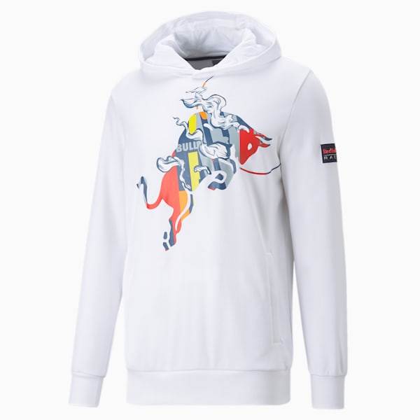 Sudaderas con capucha para hombre con logo Red Bull Racing Dynamic Bull, Puma White, extralarge