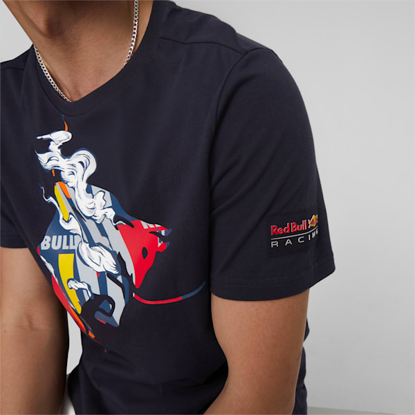 Red Bull Racing Dynamic Bull Logo Men's T-Shirt, NIGHT SKY