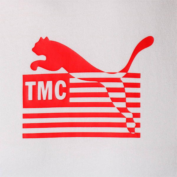 PUMA x TMC Hussle Men's Tee, Puma White-High Risk Red