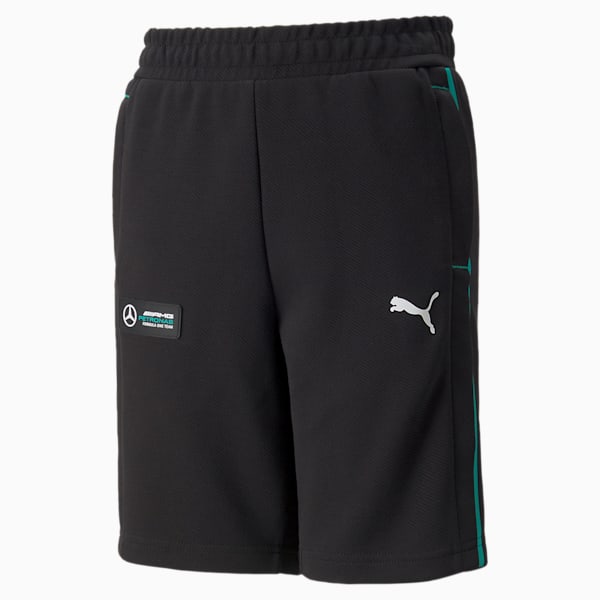 Mercedes AMG Petronas F1 Youth Regular Fit Sweat Shorts, Puma Black, extralarge-IND