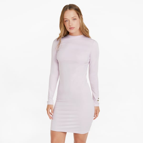 Crystal G. Women's Dress, Lavender Fog, extralarge