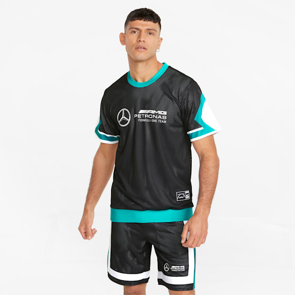 Playera shooting para hombre Mercedes AMG-Petronas Motorsport Formula 1, Puma Black, extralarge