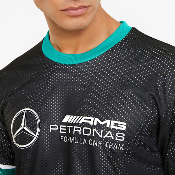 Mercedes AMG-Petronas Motorsport Formula 1 Men's Shooting Tee, Puma Black, extralarge