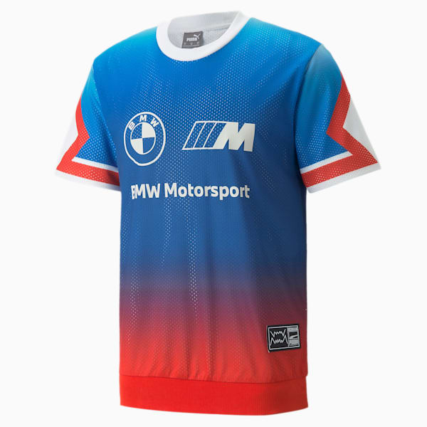 BMW M Motorsport Men's Shooting Tee, Puma White, extralarge