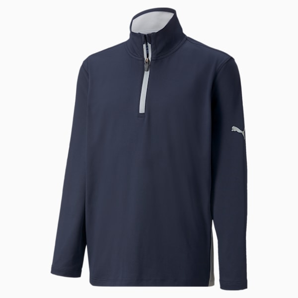 Gamer Quarter-Zip Youth Golf Pullover, Navy Blazer-High Rise, extralarge-GBR