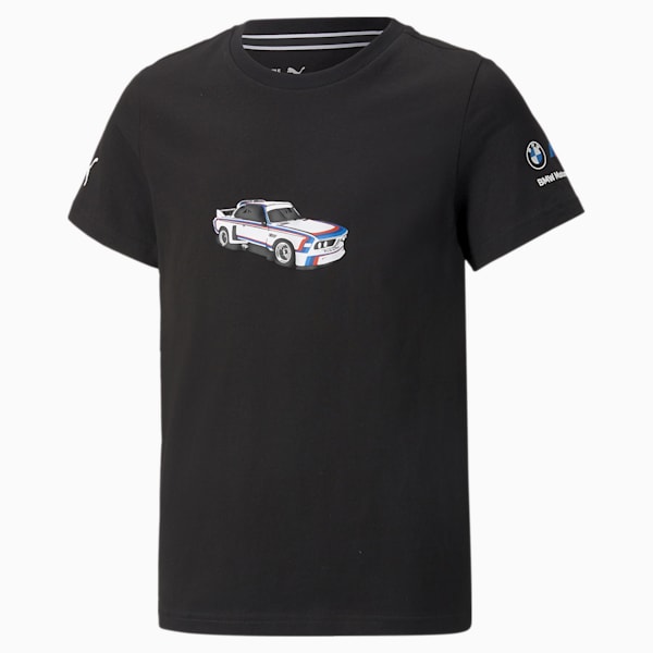 BMW M Motorsport State Car Graphic Youth T-Shirt, Puma Black, extralarge-IND
