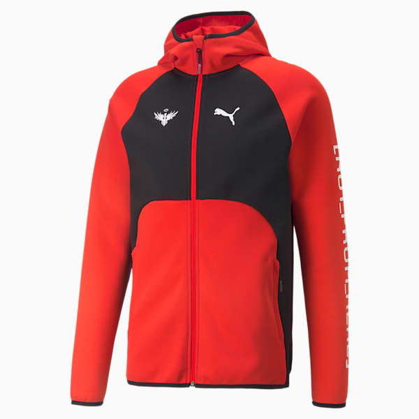 Melo Dime Men's Basketball Jacket, Red Blast