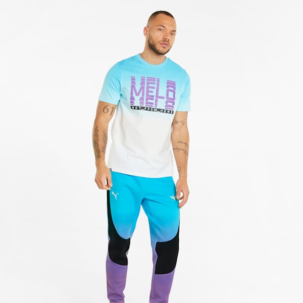 Melo Dime Men's Basketball Pants, Blue Atoll