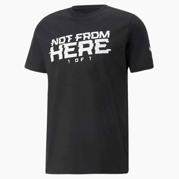 Not From Here Men's Basketball Tee, Puma Black