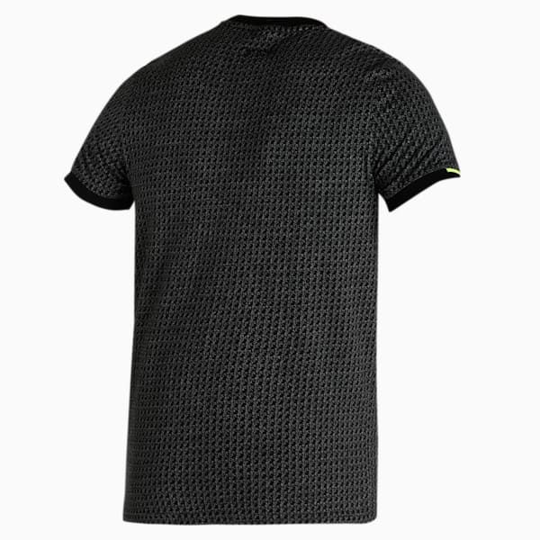 One8 Virat Kohli Men's Jaquard Slim Fit T-Shirt, Puma Black, extralarge-IND