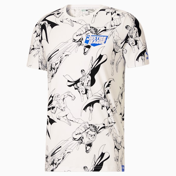 PUMA x DC Justice League AOP Men's Tee, Puma White-AOP, extralarge