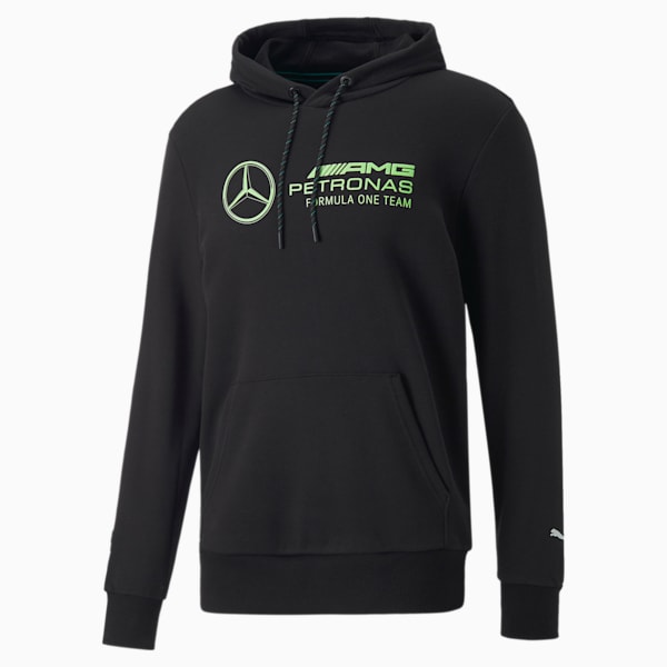 Mercedes-AMG Petronas F1 Logo Motorsport Hoodie Men, Puma Black