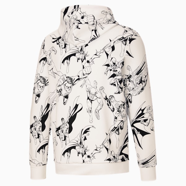 PUMA x DC Justice League AOP Men's Hoodie, Puma White-AOP, extralarge