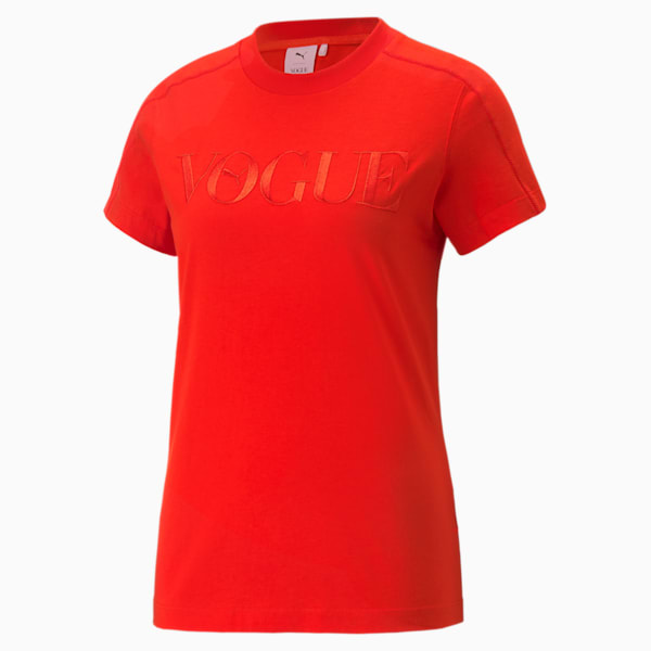 ウィメンズ PUMA x VOGUE レギュラー 半袖 Tシャツ, Fiery Red
