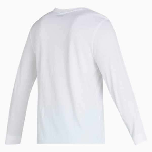 Dylan Long Sleeves Slim Fit Men's T-Shirt, Puma White