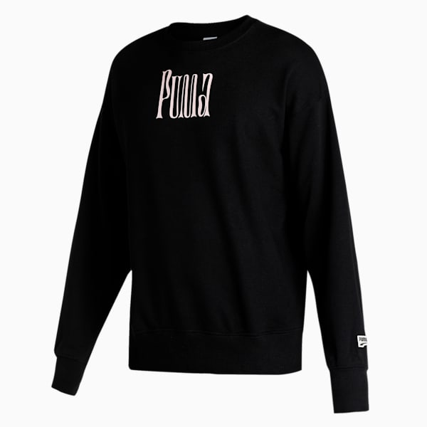 Downtown Graphic Crew Regular Fit Men's Sweat Shirt, Puma Black, extralarge-IND