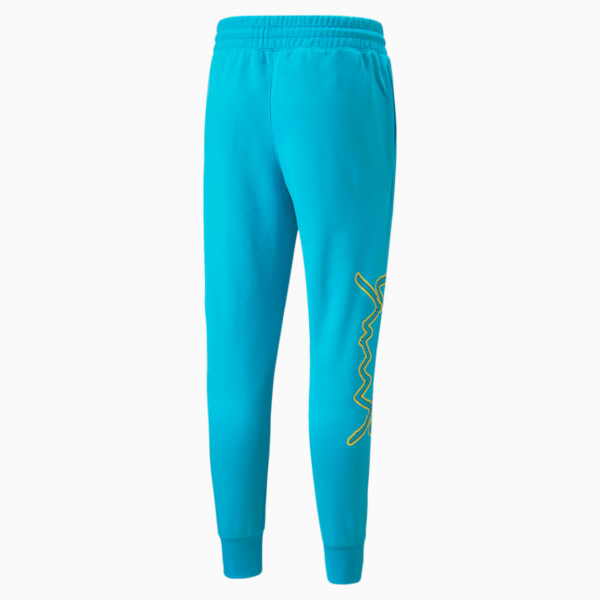 PUMA x RICK AND MORTY Men's Basketball Pants, Scuba Blue