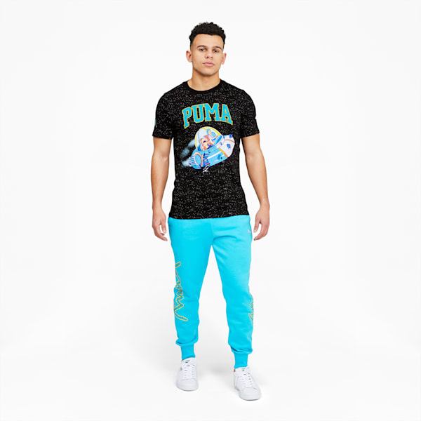 Playera deportiva de basketball de manga corta para hombre PUMA x RICK AND MORTY, Puma Black, extralarge