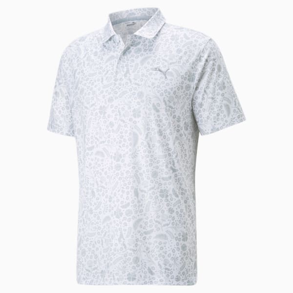 CLOUDSPUN Petal Golf Polo Shirt Men, Bright White-High Rise, extralarge-IND