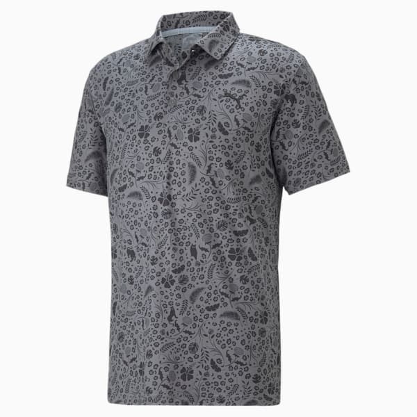 CLOUDSPUN Petal Golf Polo Shirt Men, QUIET SHADE-Puma Black