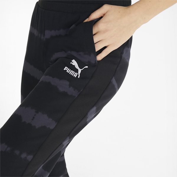 Classics Tie Dye Women's Relaxed Fit Sweat Pants, Puma Black-Parisian Night, extralarge-IND