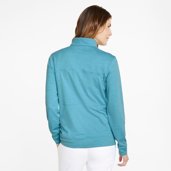 CLOUDSPUN Rockaway Half-Zip Golf Sweatshirt Women, Dusty Aqua