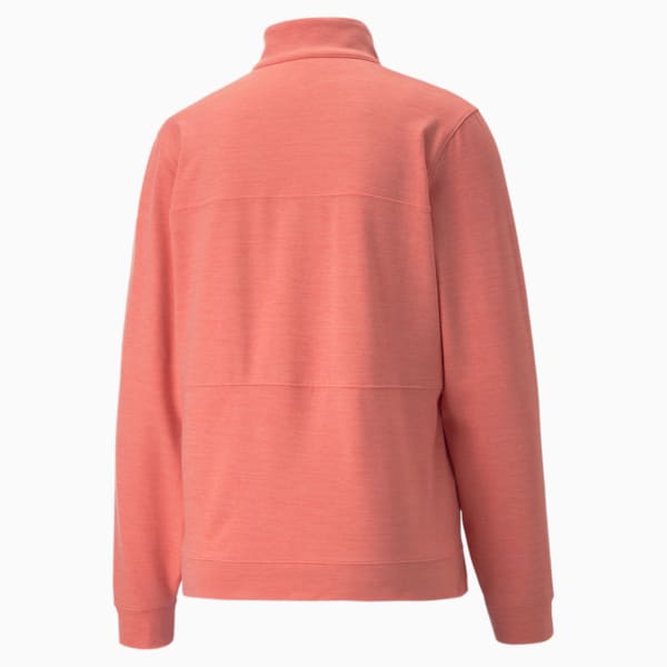 CLOUDSPUN Rockaway Half-Zip Golf Sweatshirt Women, Carnation Pink