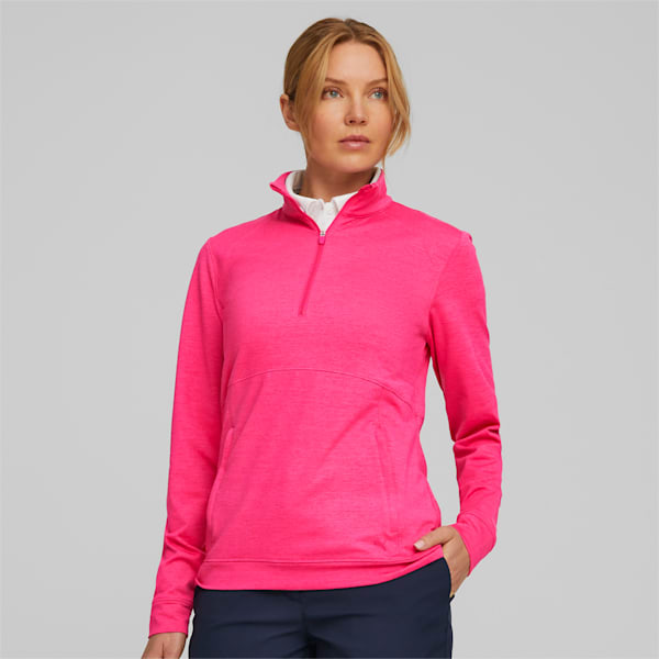 CLOUDSPUN Rockaway Half-Zip Golf Sweatshirt Women, Orchid Shadow, extralarge-GBR